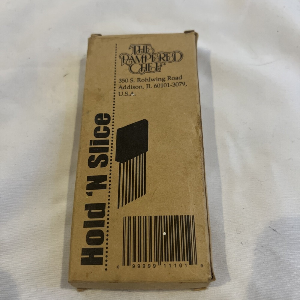 The Pampered Chef Hold‎ 'N Slice #1101 Chef Cook Kitchen Tool in Box